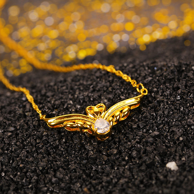 Designer jewelry women charm necklace heart necklace designer flower necklace 18K Gold Plated Copper luxury jewlery designer gold necklace neck c