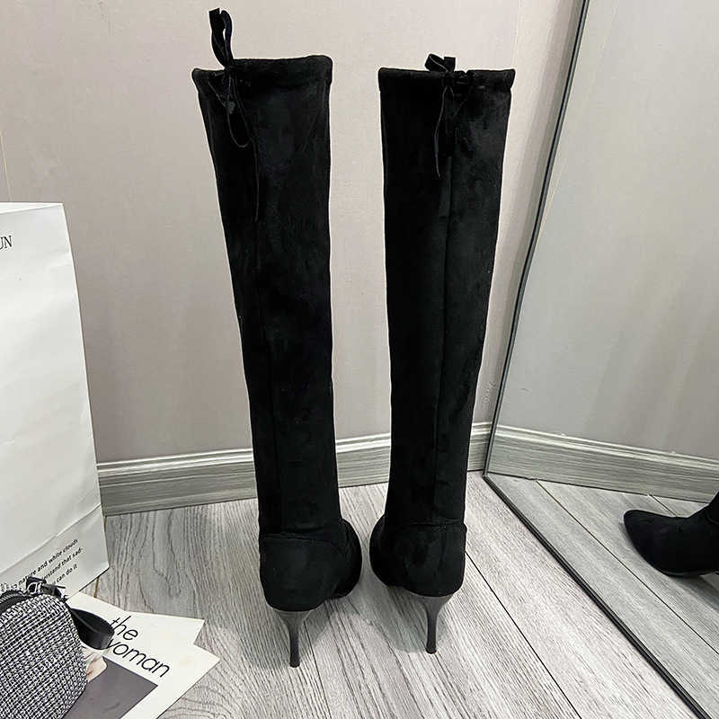 Martin Boots Autumn Winter Look Slim Over Knee Fashion Boots Womens Long Stretch Boots Large Womens Boots Women Shoes 240826
