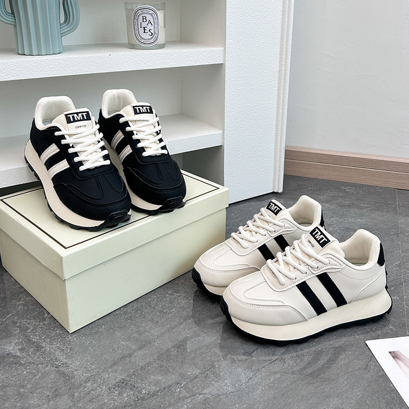 Women's Vintage Casual Shoes Lady Classic Sneakers Lace-up Flats ad61