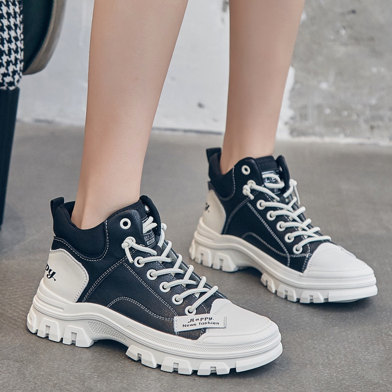 AIYUQI Sneakers Work Boots Women Winter 2024 New Casual Women's Short Boots Fur Platform Women's Ankle Boots