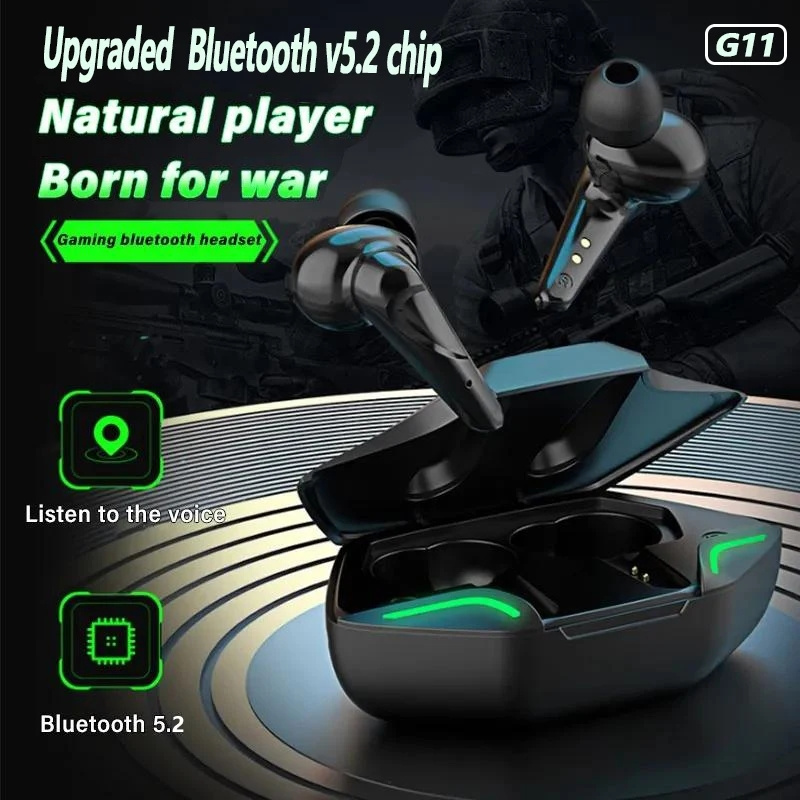 G11 Bluetooth Headset True Wireless Connection 5.3 Protocol Connection Stable Appearance Cool Rechargeable Bright Light