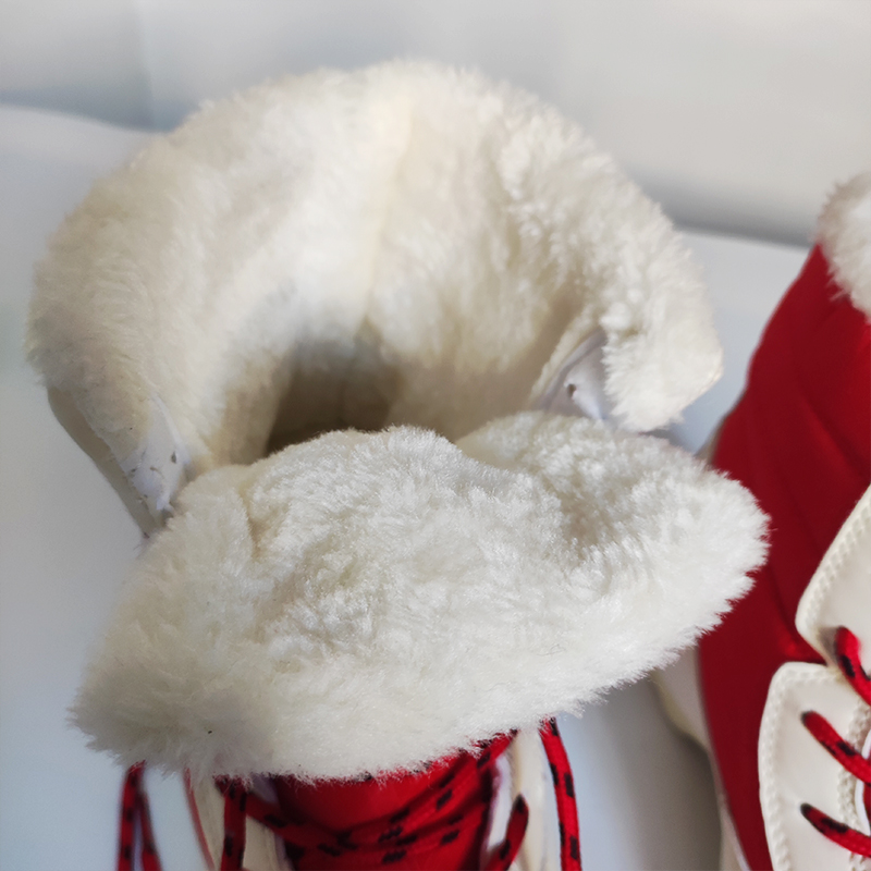 Snow Women's Waterproof Winter 2024 New Ankle Boots Warm Black Short Plush Lightweight Suede Leather Flat Shoes de60