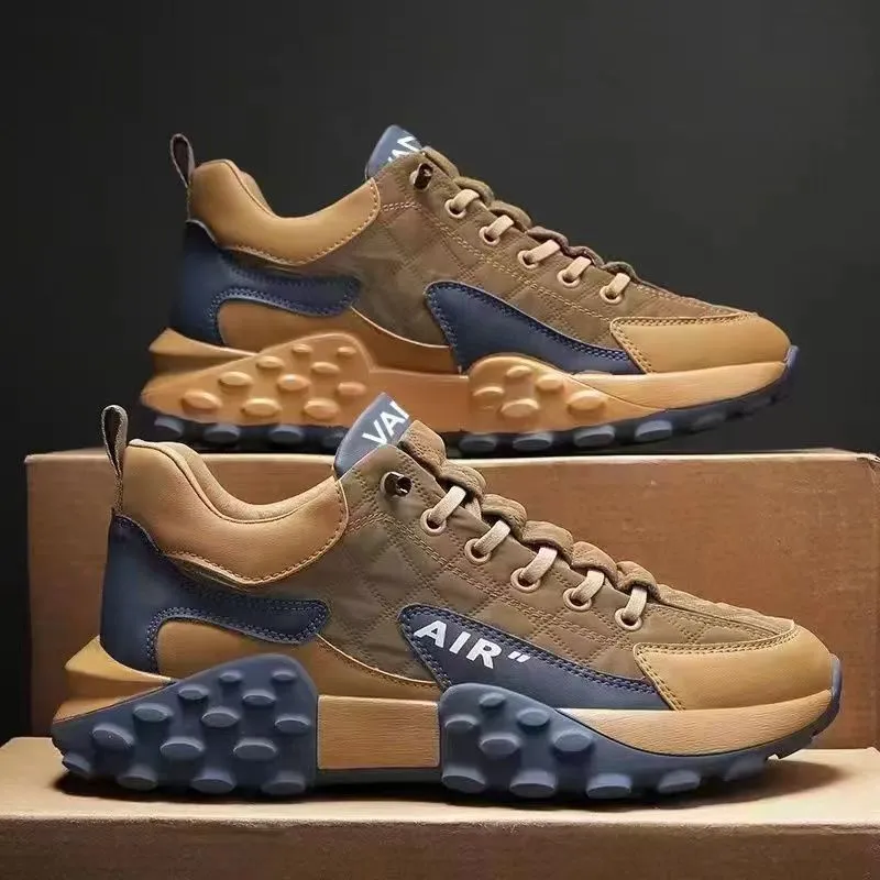 designer Sneakers Men Waterproof Thick Soles Leather Walking Sneaker New Sports Running Shoes
