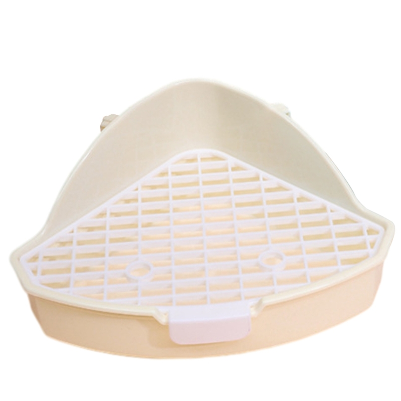 Hamster Litter Box Potty Training Toilet Pet Cage Pan Litter Bedding Box Anti-Spill Rabbit Toilet Tray for Small Animals 090C