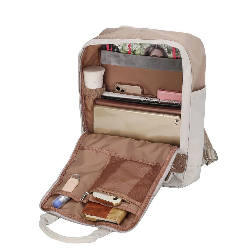 Fashion Women Backpack High Quality Large Capacity Waterproof Rucksack for Girls Schoobag Cute Student 14 Inch Laptop Back Pack 240904