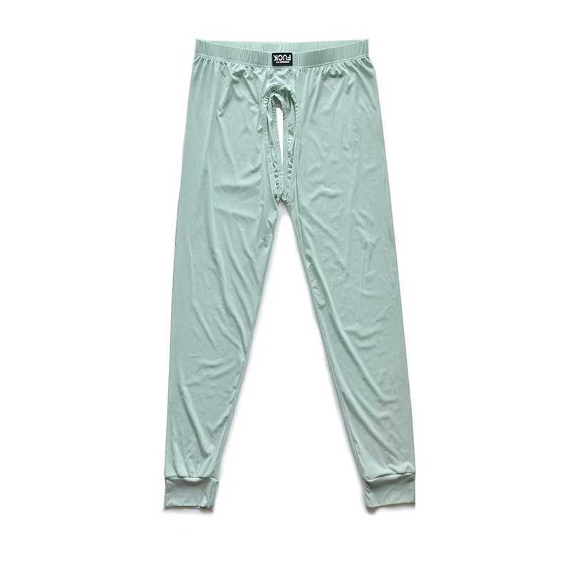 Hot underwear sexy mens hot pants interior open crotch Cueca pajamas thin mens tight pants W240903