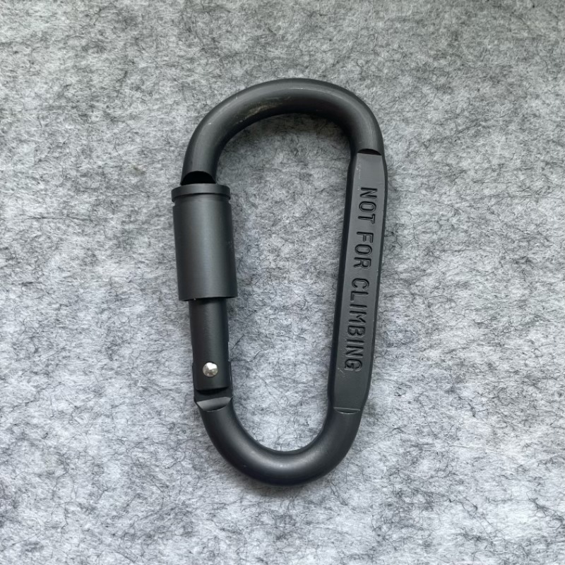 Colorful Thick 8cm D-Type Flat Belt Lock for Mountaineering - Wholesale Aluminum Alloy Carabiner