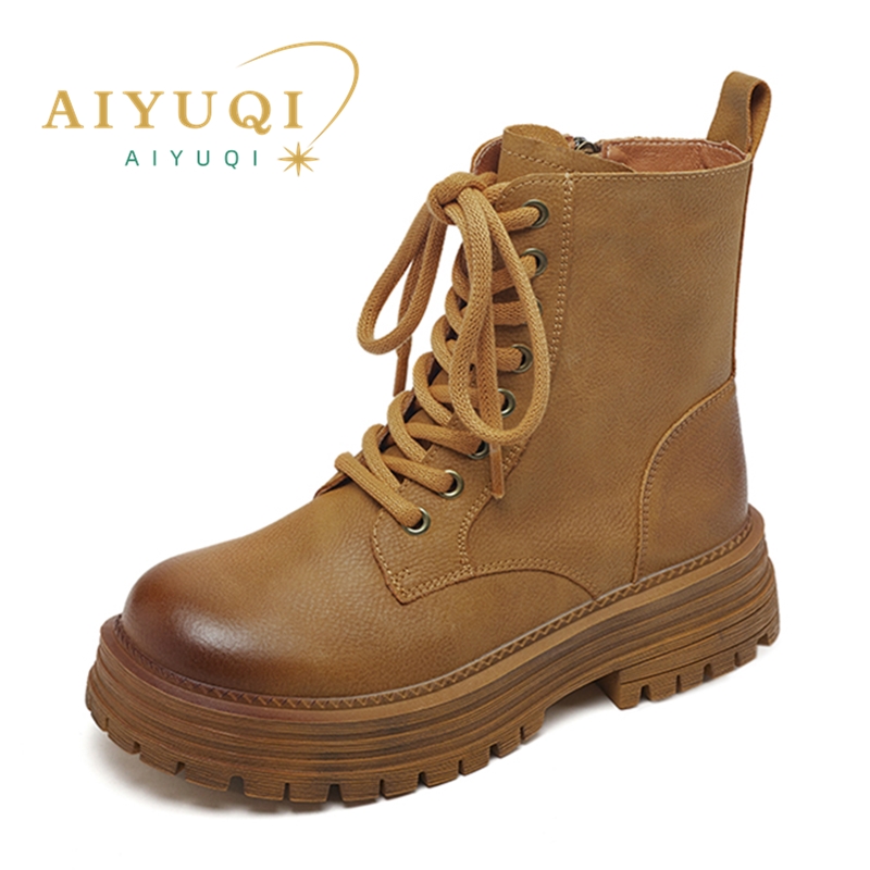 Women Ankle Boots 2024 New Winter Thick-soled Comfortable Non-slip Desert Short Boots Women Retro Workwear Women's Shoes