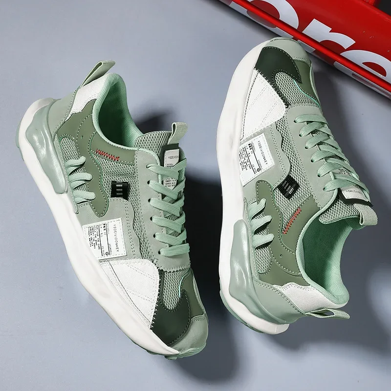 Fashion Men Shoes Designer Luxury Brand Shoes for Men Casual Sneakers Men Platform Mesh Breathable Sneakers Walking Shoes New