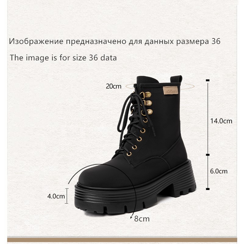 AIYUQI Winter Shoes Boots Women 2024 New Genuine Leather Natural Wool Women Snow Boots Platform Anti-Slip Warm Ankle Boots Women