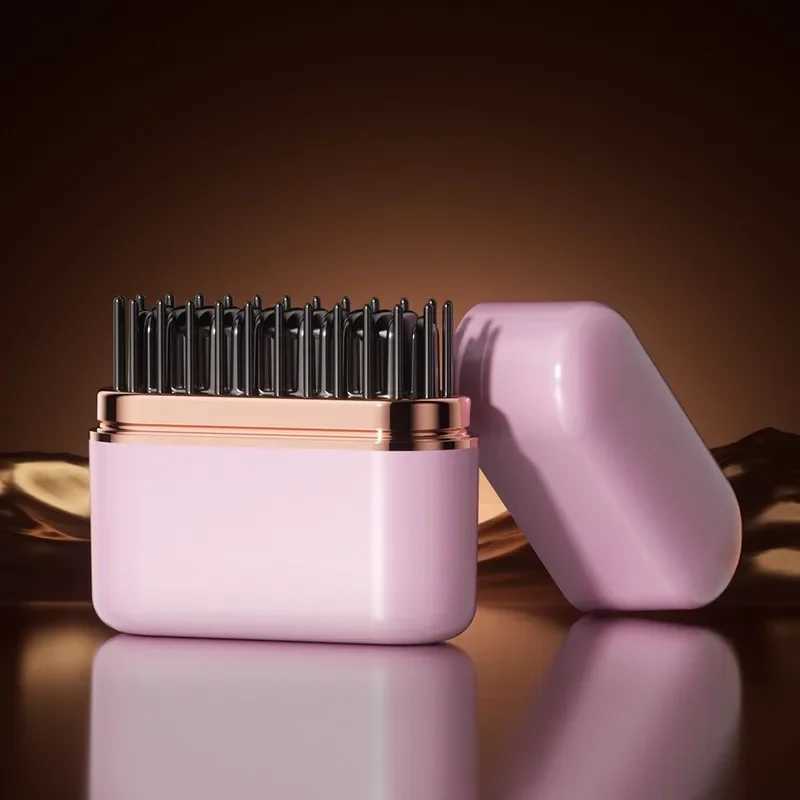 2000mAh mini straight hair comb wireless straight hair comb with 3 temperature adjustable straight hair brushes and straighteners W240904