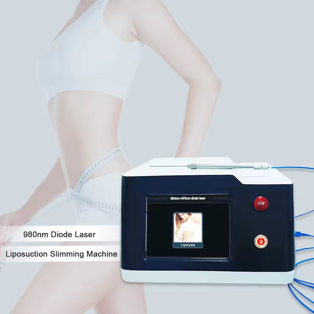 Professional 980nm +1470nm Diode Laser Lipolysis Machine Endolifting Fiber Optical Fat Removal Beauty Equipment