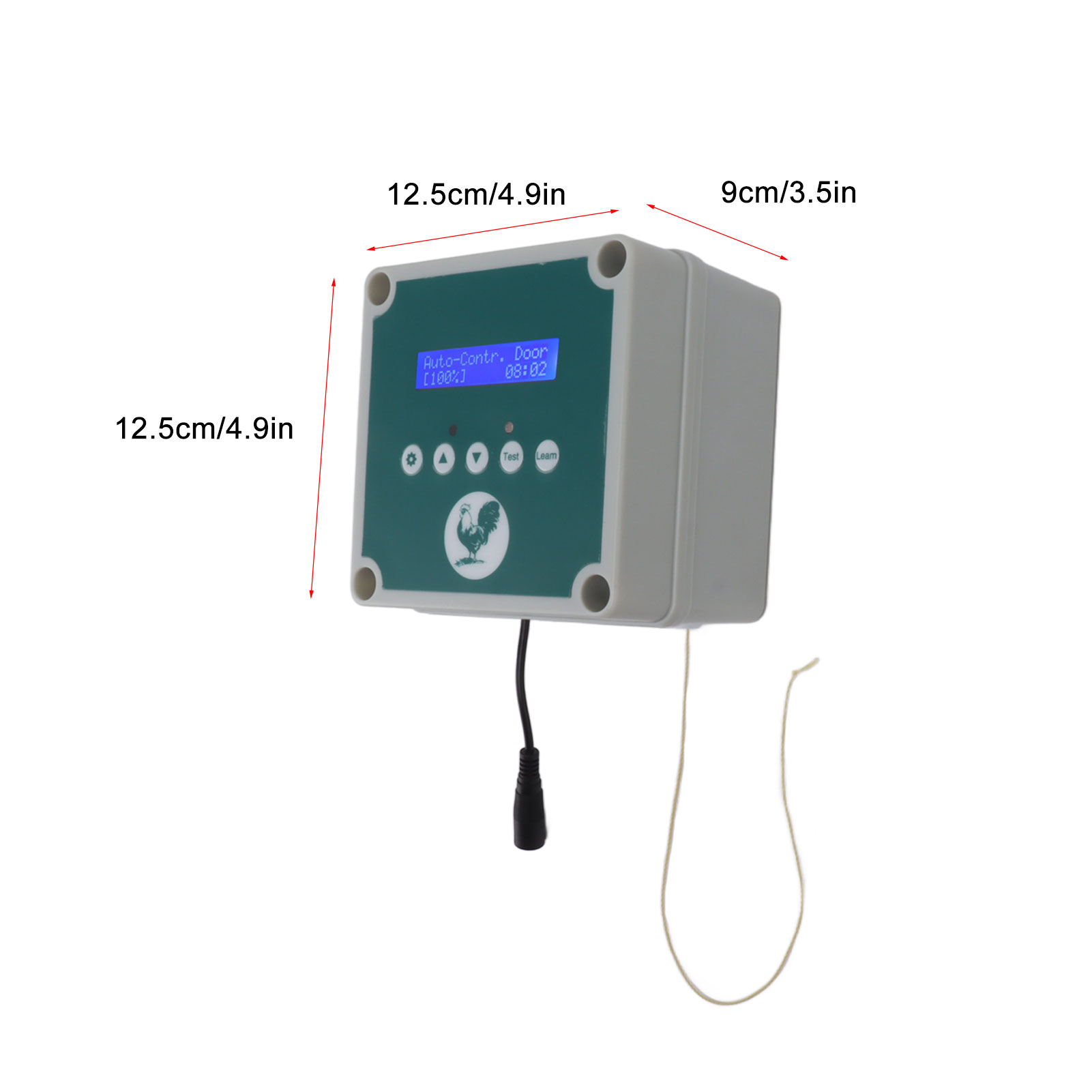 Automatic Chicken Coop Door Controller Cage Opener Remote Control Poultry House Door Actuator Motor Kit with Timer Light Sensor