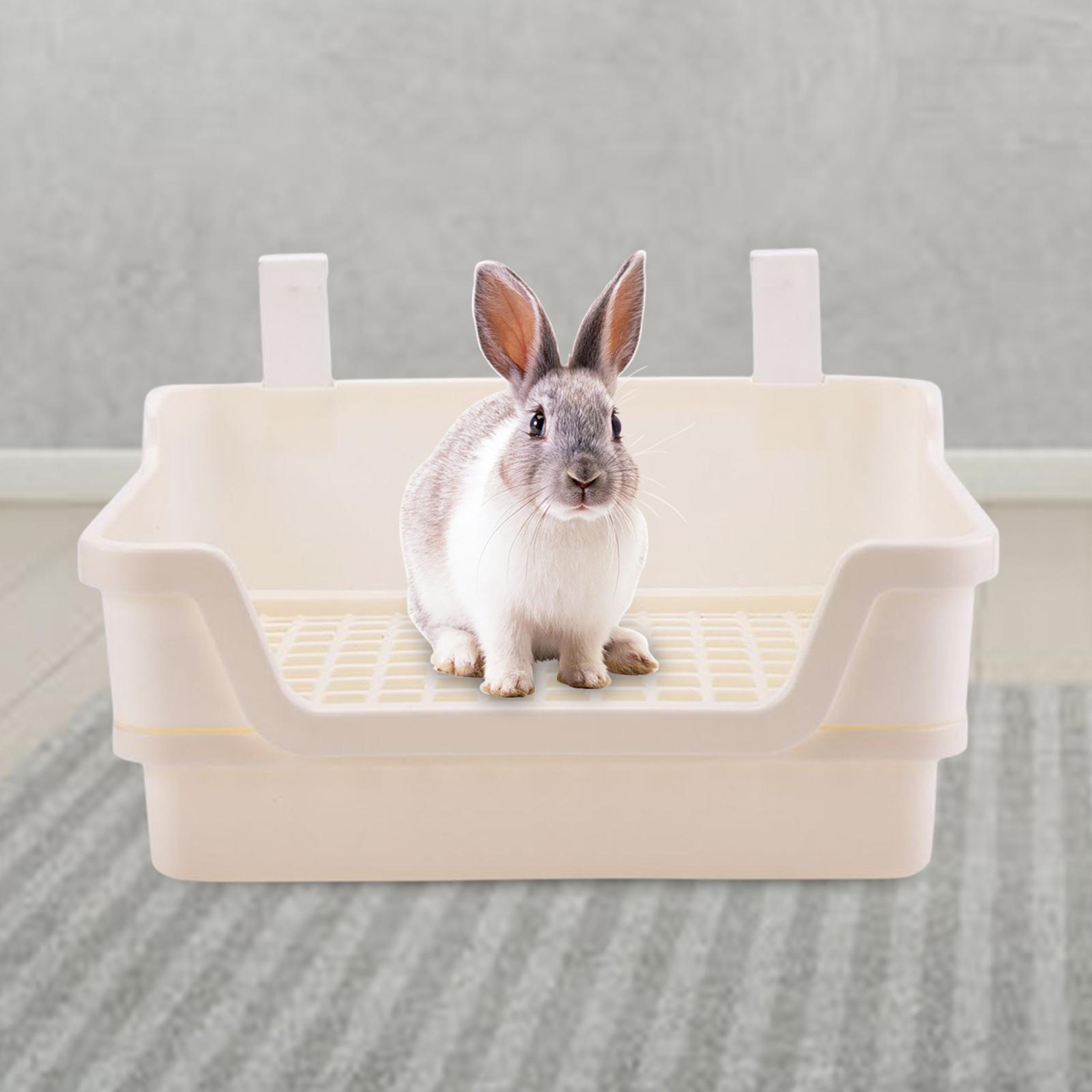 Rabbit Litter Box Toilet Pet Pan Potty Trainer Bedding Box Guinea Pig Corner Litter for Chinchillas Bunny Galesaur