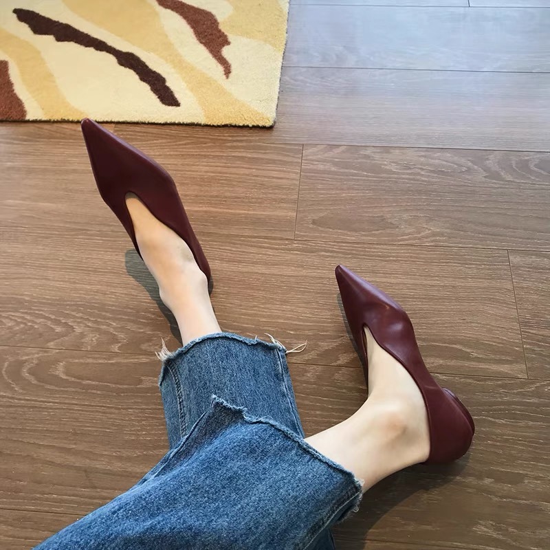 New Fashion Flats Shoes Women Flats Non-slip Flats Casual Pointed Toe Slip on Flat Heel Loafers Size 35-39 Zapatos Mujer