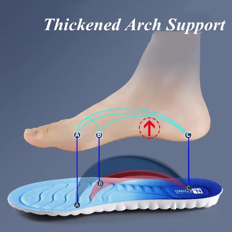 Unisex Soft Memory foam Orthopedics Insoles Deodorizing Insole for Shoes Sports Absorbs Sweat Soft Anti physical Shoe Accessories 240903