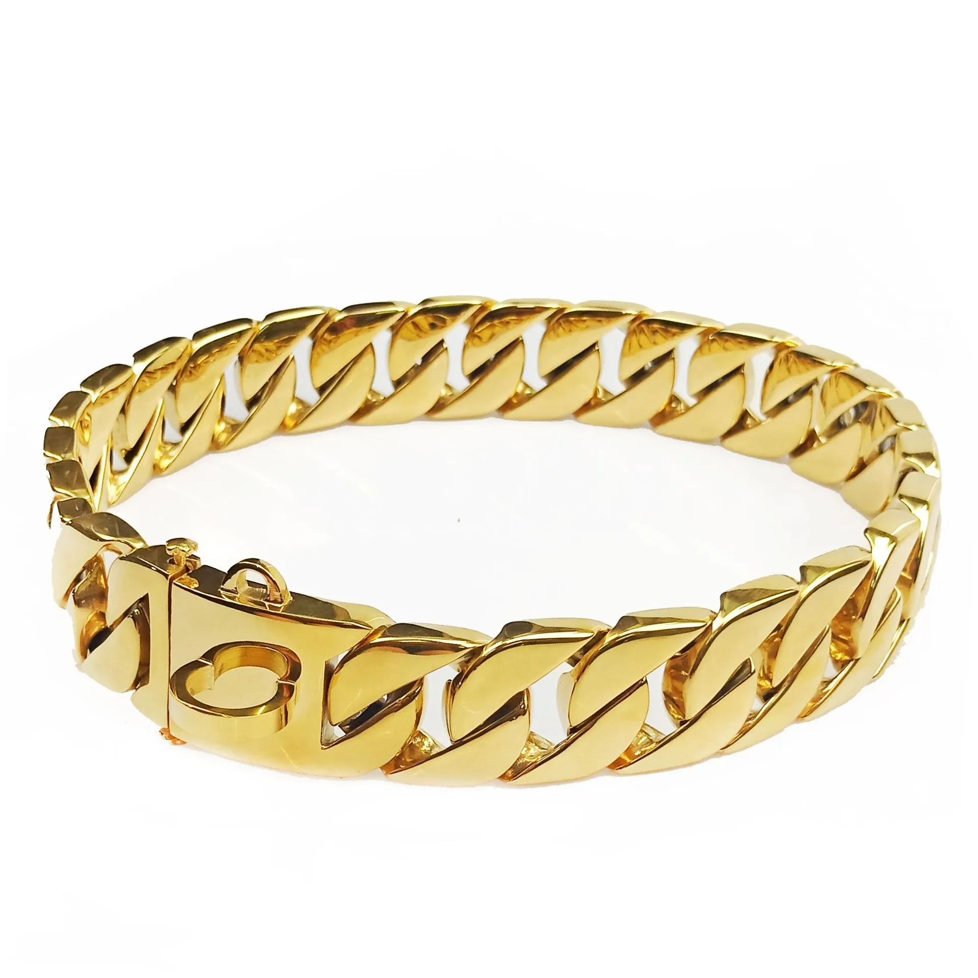 32mm Pets Collars Chain Leashes Stainless Steel Casting Chains Dog Collar High Grade Bulldog Pet Necklace tool