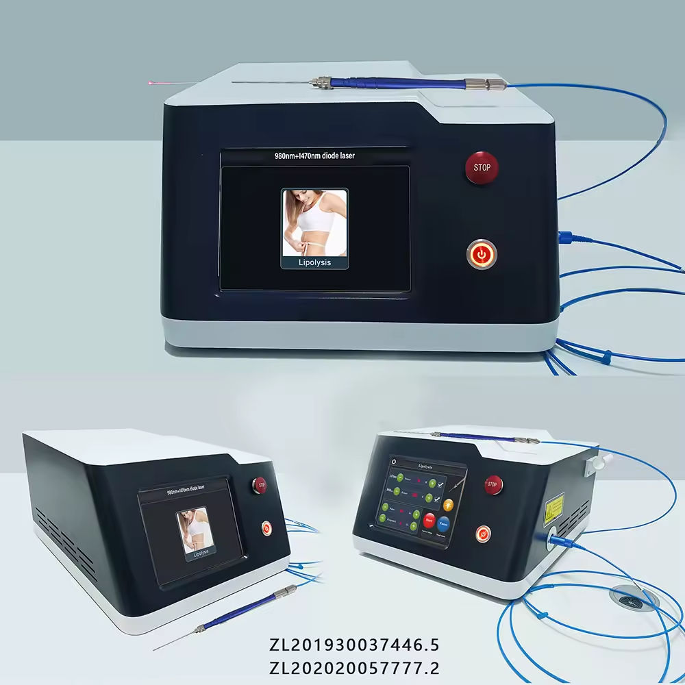Professional 980nm +1470nm Diode Laser Lipolysis Machine Endolifting Fiber Optical Fat Removal Beauty Equipment