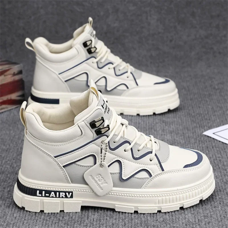 Fashion 2025 Ankle for Men Flats Casual Shoes Winter Warm Sneakers Water Proof Men's Short Boots 4482 's