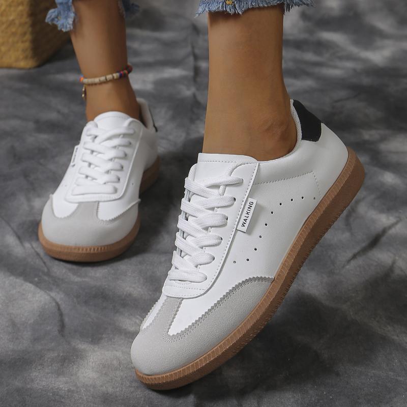 Casual Suede Plus size women Sneakers shoes Lace Up Shallow Mouth Comfortable Women's Shoes Fashion Non Slip Spring Autumn Shoes