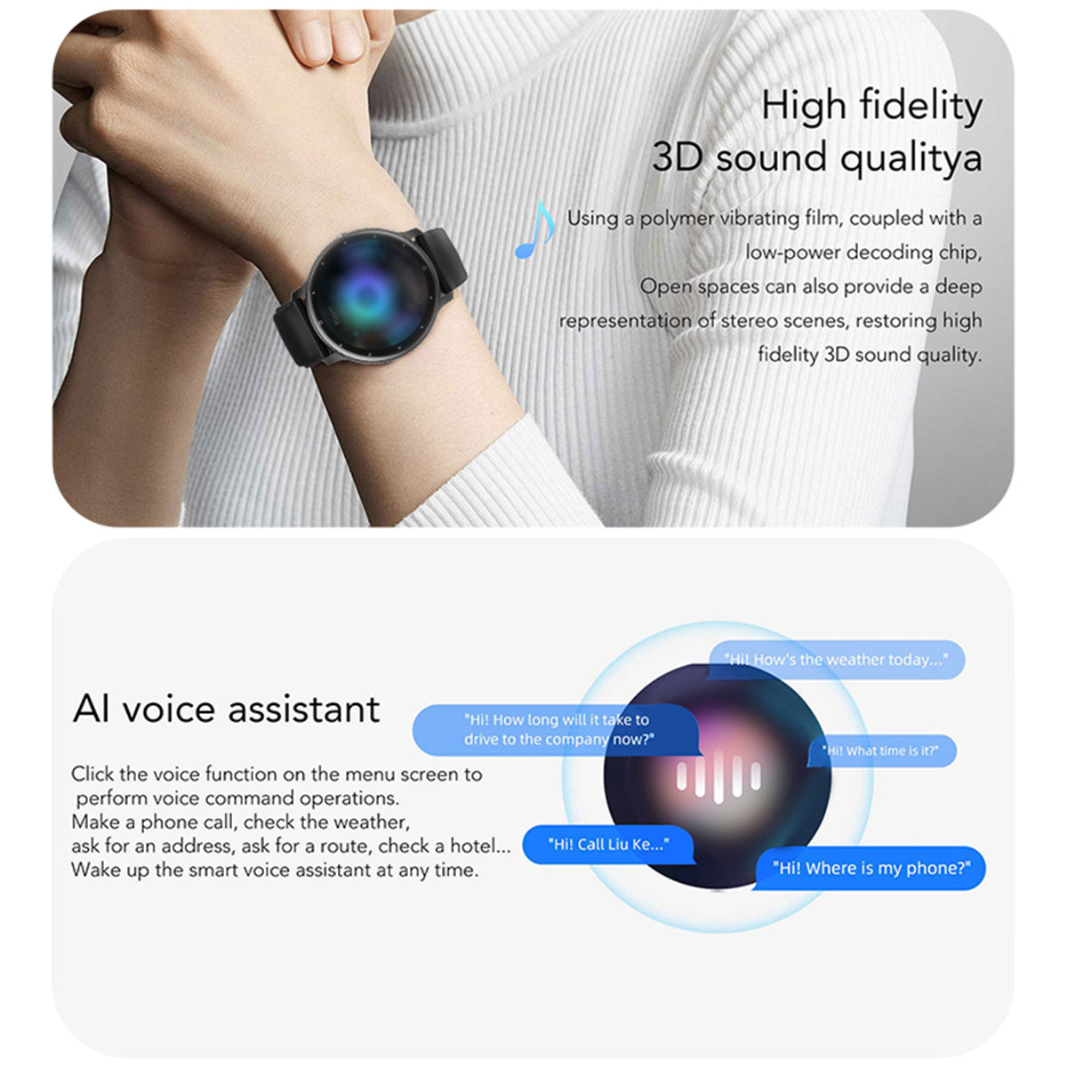 LIGE Smart Watch Multi functional Smart Wear Waterproof Step and Sleep Detection Watch Message Push Multi functional Sports Chronometer