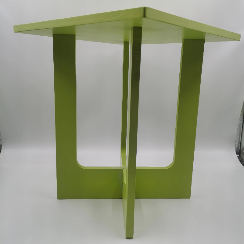 Versatile Small Green Stool-Coffee Table Combo for Home Decor