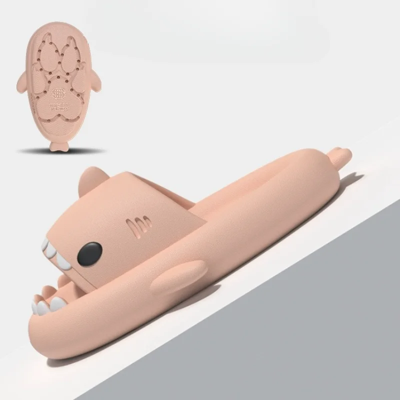 Sandals New Style Shark Slippers Women Summer Cute EVA Flip Flops Men Non-slip Sandals Indoor Outdoor Slides Girls Boys Beach Shoes H250212