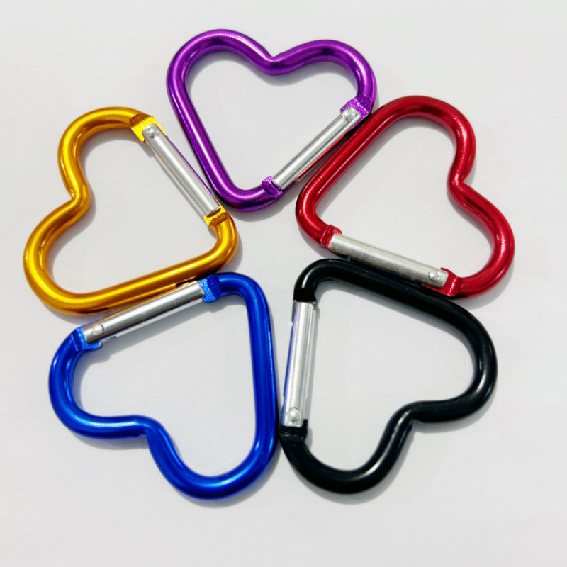 Love Heart Outdoor Gear Attachment Carabiner - Durable Metal 44mm x 40mm