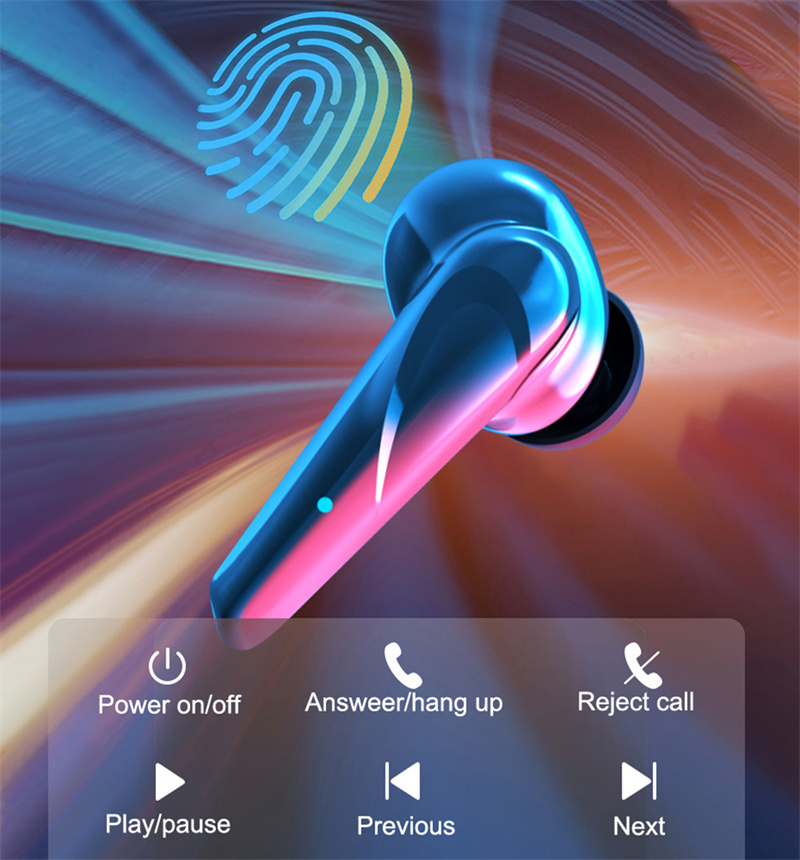 G11 Bluetooth Headset True Wireless Connection 5.3 Protocol Connection Stable Appearance Cool Rechargeable Bright Light