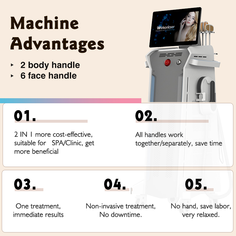 EMS weight loss machine HIEMT Sculpt body slimming EMT wrinkle removal anti-aging beauty equipment detailed user manual