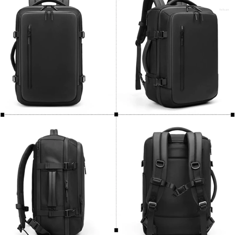 Backpack 17.3 Inch Expandable Airback Vacuum Compression With Air Pump Waterproof Business Travel Back Pack Luggage Bag