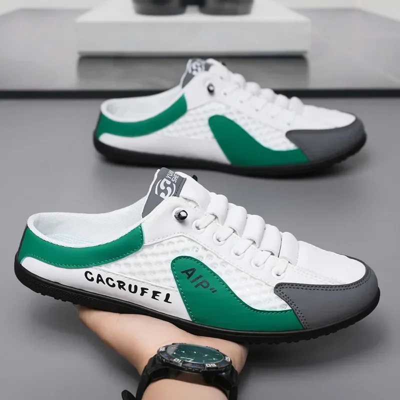 Men's Fashion Soft-soled Half Slippers Summer Men Trendy Bottom Casual Soft Sole Support Shoes Sneakers atos De Hombre d140
