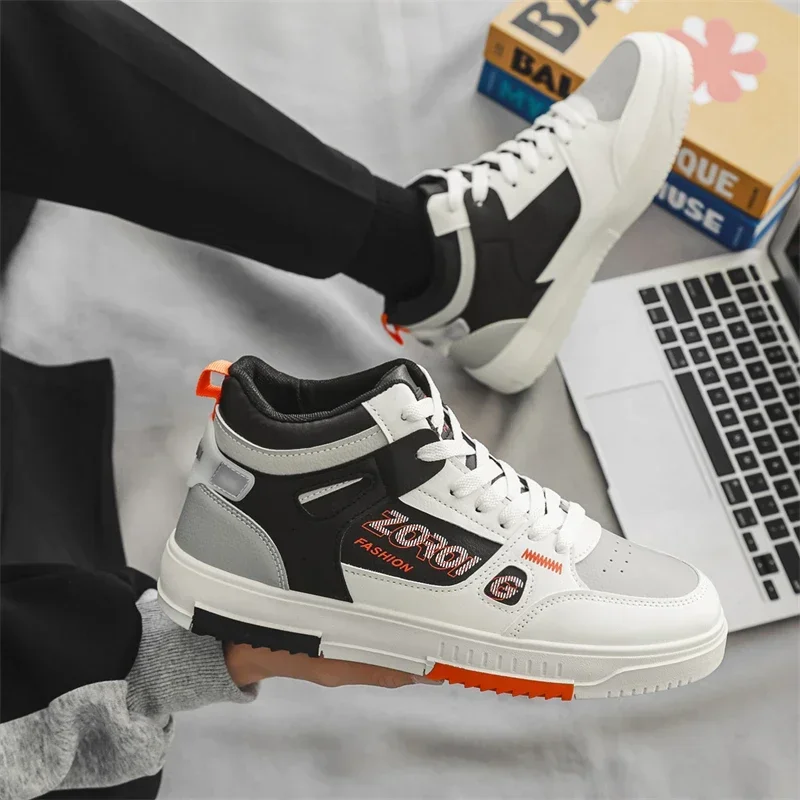 2025 new Casual Sneakers Lightweight Pu Leather Breathable Shoe Mens White Sports Tenis Shoes Men Flats atillas Hombre 4af7 s