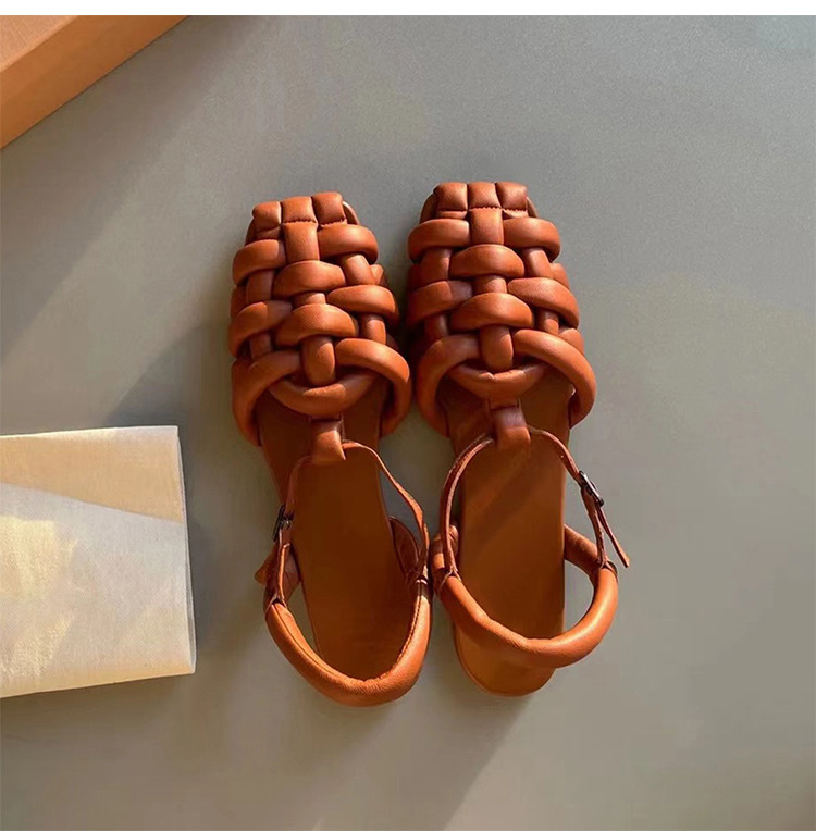 Women's sandals casual 2024 new summer versatile fashion Roman comfortable flat bottomed vacation beach shoes zhanyishengli