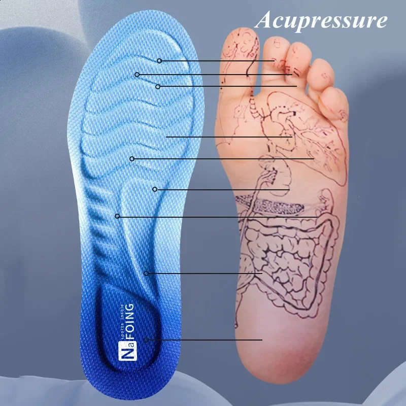 Unisex Soft Memory foam Orthopedics Insoles Deodorizing Insole for Shoes Sports Absorbs Sweat Soft Anti physical Shoe Accessories 240903