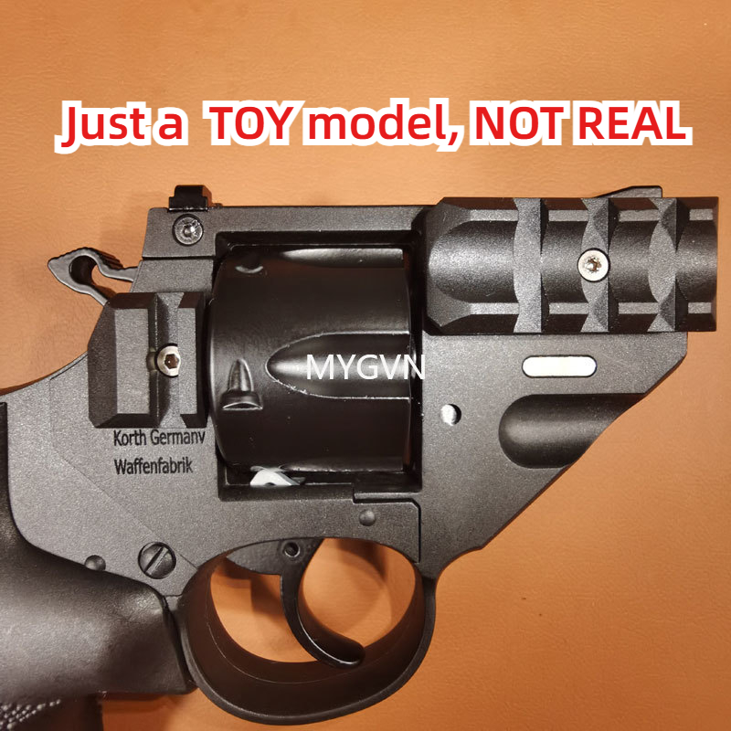 Korth Sky Marshal 9mm Revolver Toy Pistol Blaster Soft Bullet Toy Gun Shooting Model For Adults Boys Birthday Gifts CS