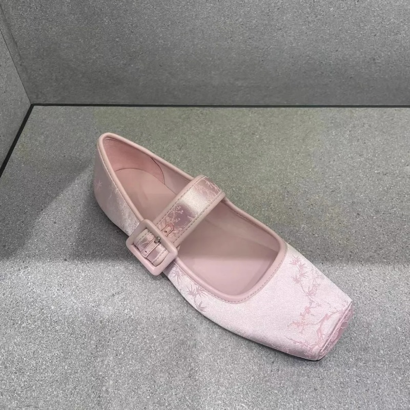 Jane Mary Flats Shoes for Women Trend ral Loafers Ballet Flat Designer Elegant Dress Comfortable Ladies Footwear 6291 Comtable