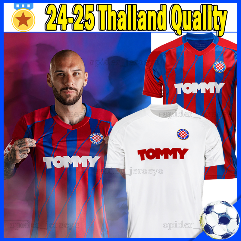 24 25 Hajduk Split HNK Soccer Jerseys RAKITIC LIVAJA SANYANG 2024 2025 TRAJKOVSKI KROVINOVIC PERISIC BENRAHOU UREMOVIC MOUFI MELNJAK Men Uniforms Football Shirt