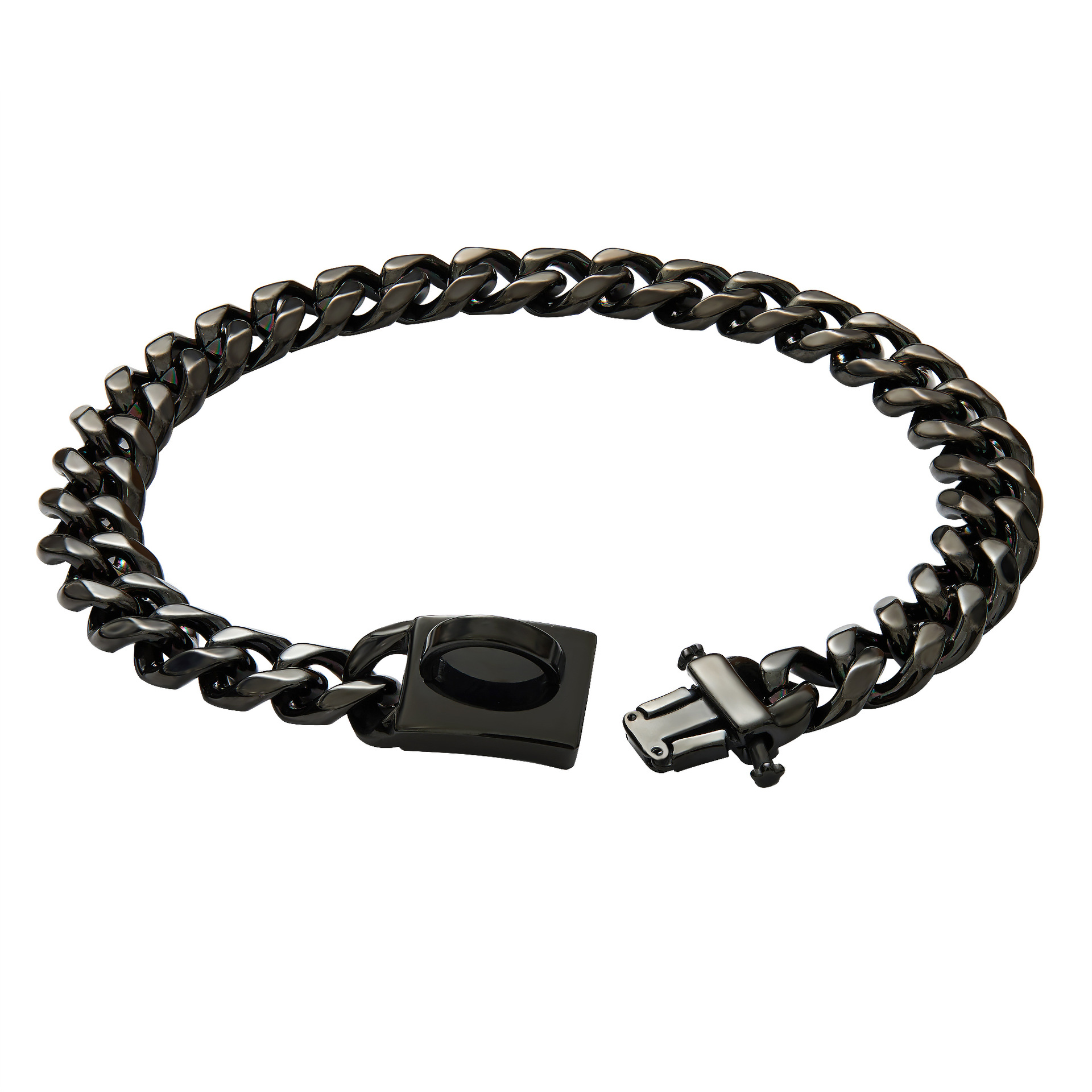 19mm stainless steel pet dog chain Titanium steel six-sided grinding dog collar dog chain large gold chain dog ring