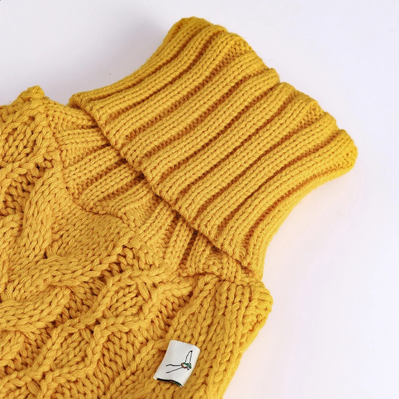 Turtleneck Twist Knitted Sweater for Dogs Italian Greyhound Whippet Warm Dog Coat Dogs Winter Clothing 240904CJ