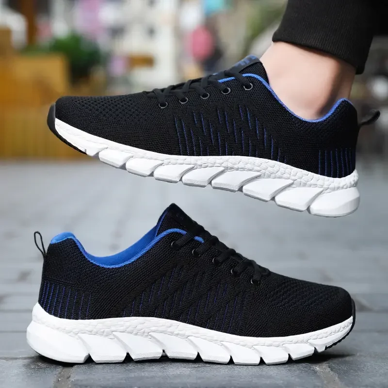 Men Sports Shoes Breathable Mesh Trendy Lightweight Walking Male Tennis Sneakers Outdoor Running Fitness Shoes Tenis Masculino