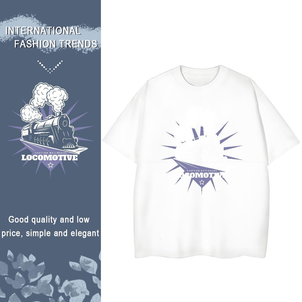 2024 Casual Women T Shirts 230g Pure Cotton Comfortable Street Casual train Lady T shirt High quality Black White Tops
