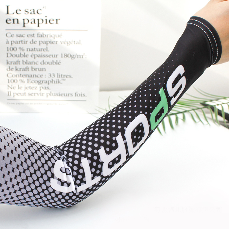 Cross border wholesale ice silk sleeve cover summer sunscreen sleeve ice sleeve cycling arm protection sunscreen