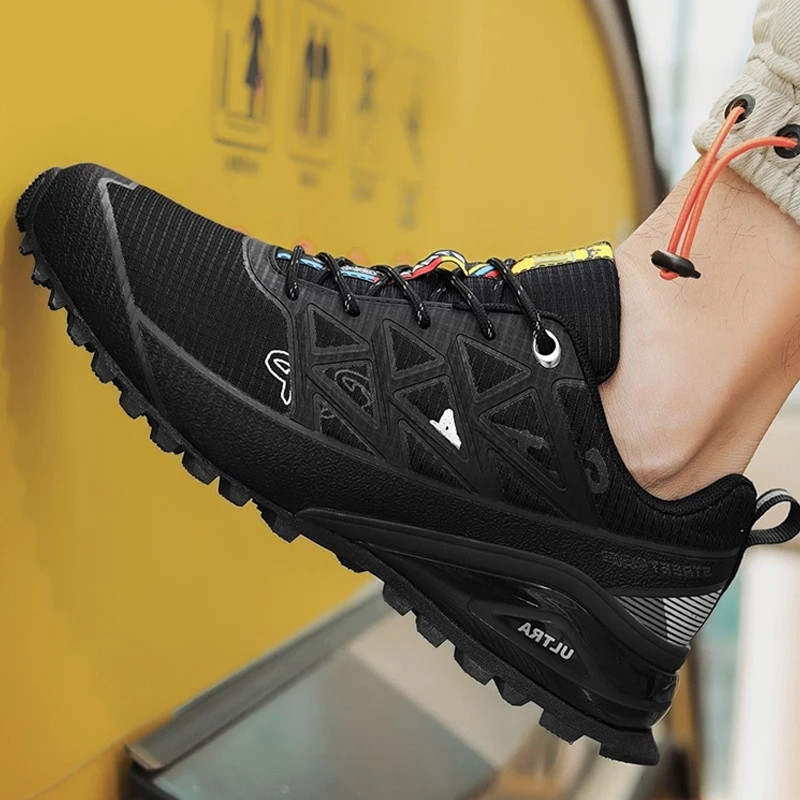 Men Outdoor Sneakers Lightweight Non Slip Trail Running Shoes for Men Waterproof Sports Shoes Breathable Jogging Shoes Masculino
