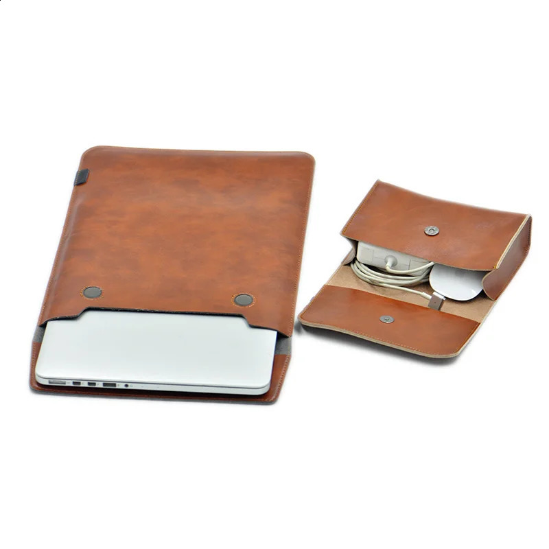 Envelope Laptop Bag Super Slim Sleeve Pouch CoverMicrofiber Leather Laptop Sleeve Case For M1 Pro Air 13 14 15 16 inch 240905