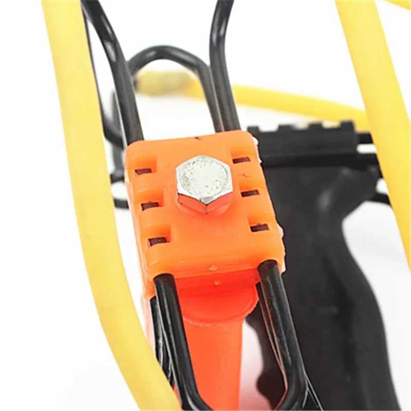Durable outdoor heavy-duty slingshot with hunting metal rubber strap and wrist rest handle high-quality random W240905