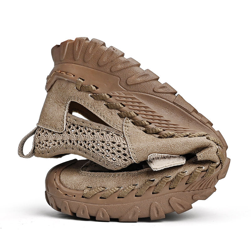 Summer Outdoor Men Sneakers Breathable Slip On Loafers Men Casual Shoes Antiskid Mesh Men Shoes Waterproof Walking