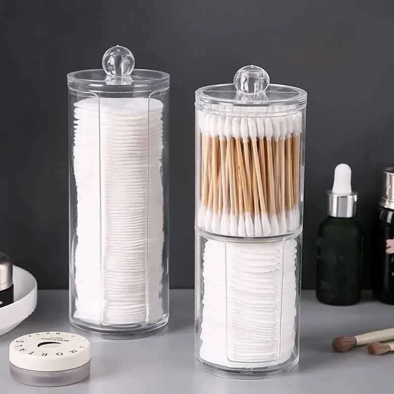 Cotton Swab Storage Box Makeup Organizer Qtip Container Cosmetic Storage Organizer For Makeup Jewelry Storage Box Y240906