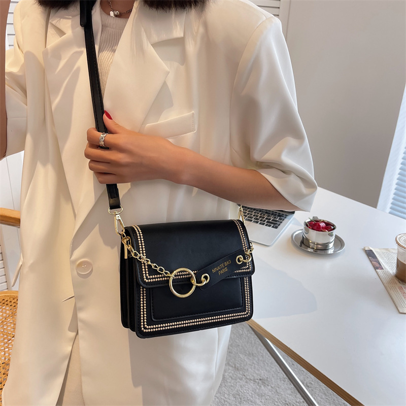 2025 New Women s Fashion Designer Handbag High Quality Shoulder Bag Flip Printing Small Square Bag Leisure Storage Bag