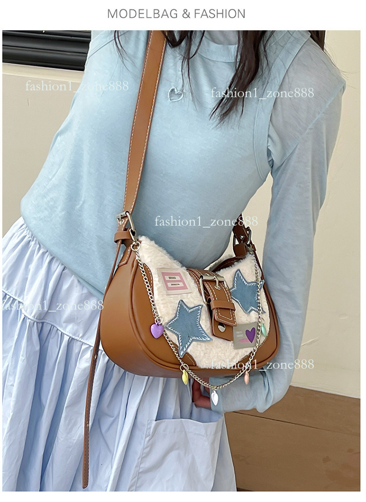 2024 Sweet and Cool Spicy Girls New tote bag designer bag purse bag shoulder handbag Designer Crescent Embroidered One Shoulder Underarm Bag 1d5